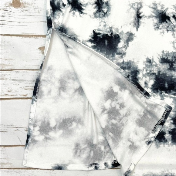 First Love Vici Black White Tie Dye Maxi Dress Size S Small - Picture 5 of 7